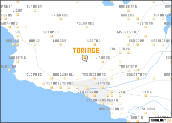 map of Töringe