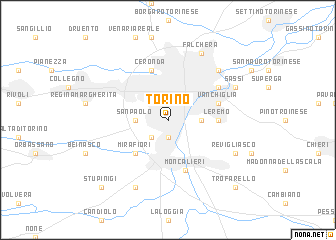 map of Torino