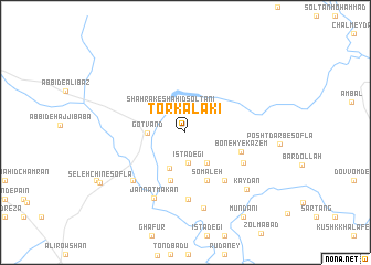 map of Torkālakī