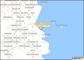 map of Torkamān