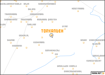 map of Torkān Deh