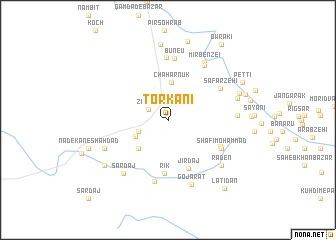 map of Torkānī