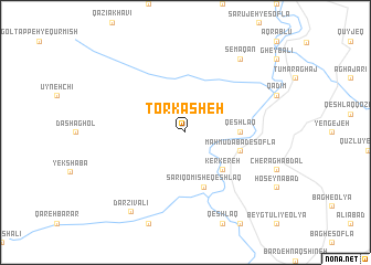 map of Torkāsheh
