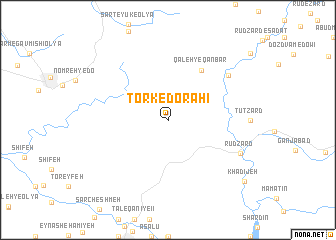 map of Tork-e Do Rāhī