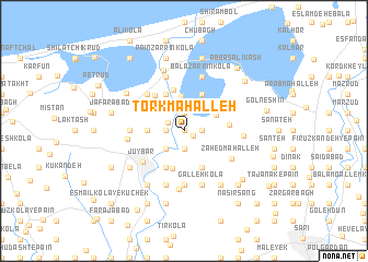 map of Tork Maḩalleh