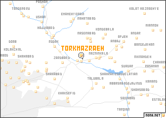 map of Tork Mazra‘eh