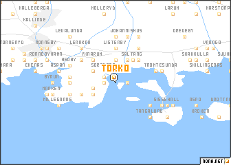 map of Torkö