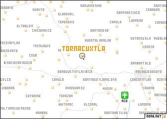 map of Tornacuxtla