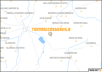 map of Tornadizos de Ávila