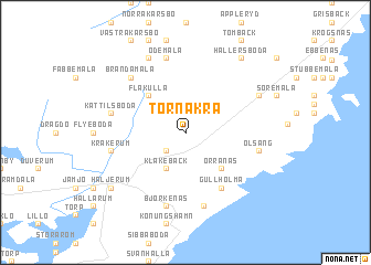 map of Törnåkra
