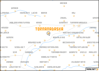 map of Tornanádaska