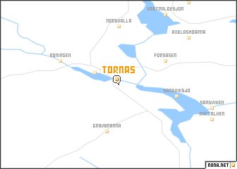 map of Tornäs