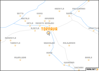 map of Törnävä