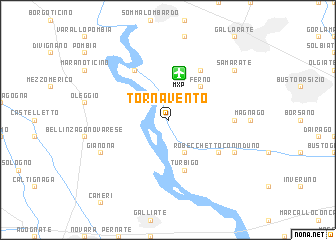 map of Tornavento