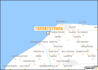 map of Tornby Strand