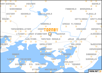 map of Tornby