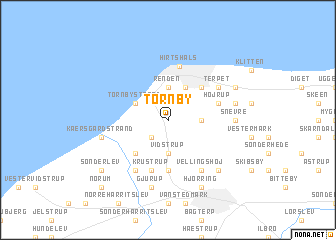 map of Tornby