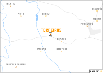 map of Torneiras
