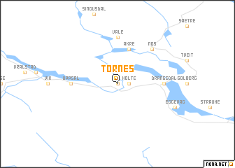 map of Tørnes