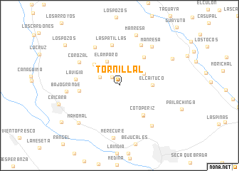 map of Tornillal