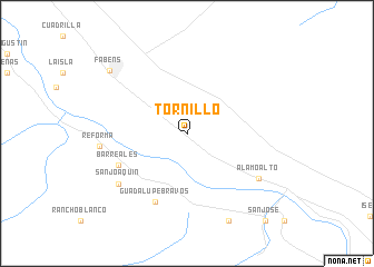 map of Tornillo