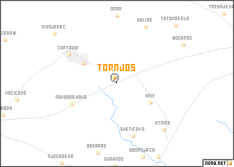 map of Tornjoš