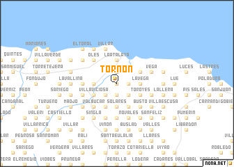 map of Tornón