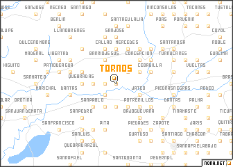 map of Tornos