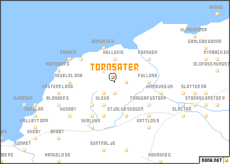 map of Törnsäter