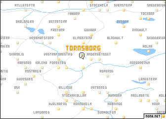 map of Tornsborg