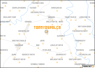 map of Tornyospálca
