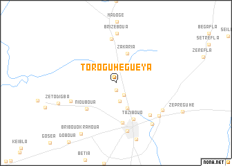 map of Toroguhé-gueya