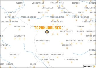 map of Torohuañusca