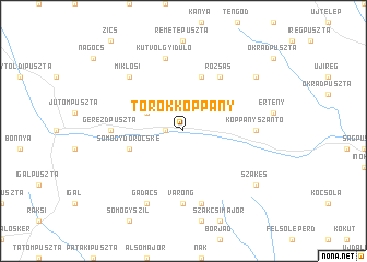 map of Törökkoppány