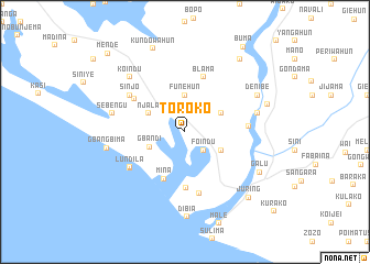 map of Toroko