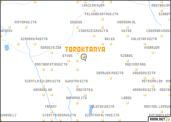 map of Töröktanya