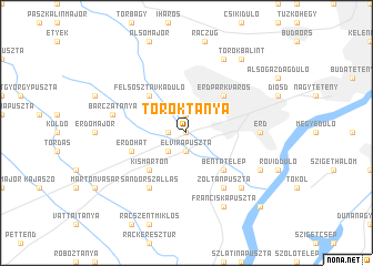 map of Töröktanya