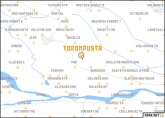 map of Töröm Pusta