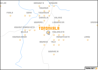 map of Toronkala