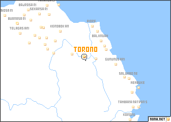 map of Torono