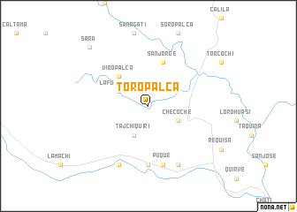 map of Toropalca