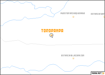 map of Toro Pampa