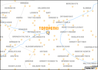 map of Toropenki