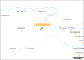 map of Toropevo