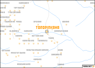 map of Toropinkaha