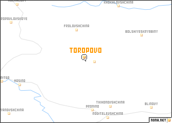 map of Toropovo