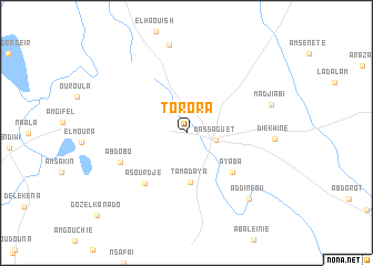 map of Torora