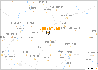 map of Tʼorosgyugh