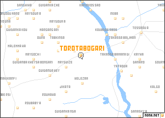 map of Toro Tabogari