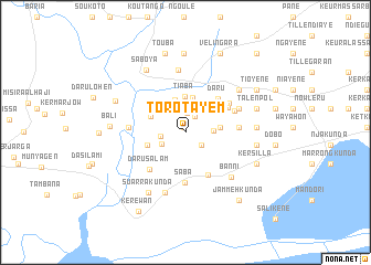 map of Toro Tayem